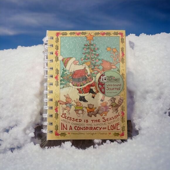 Mary Engelbreit Christmas Journal Blessed is the Season Santa Claus 80 Page NEW. - Picture 11 of 14